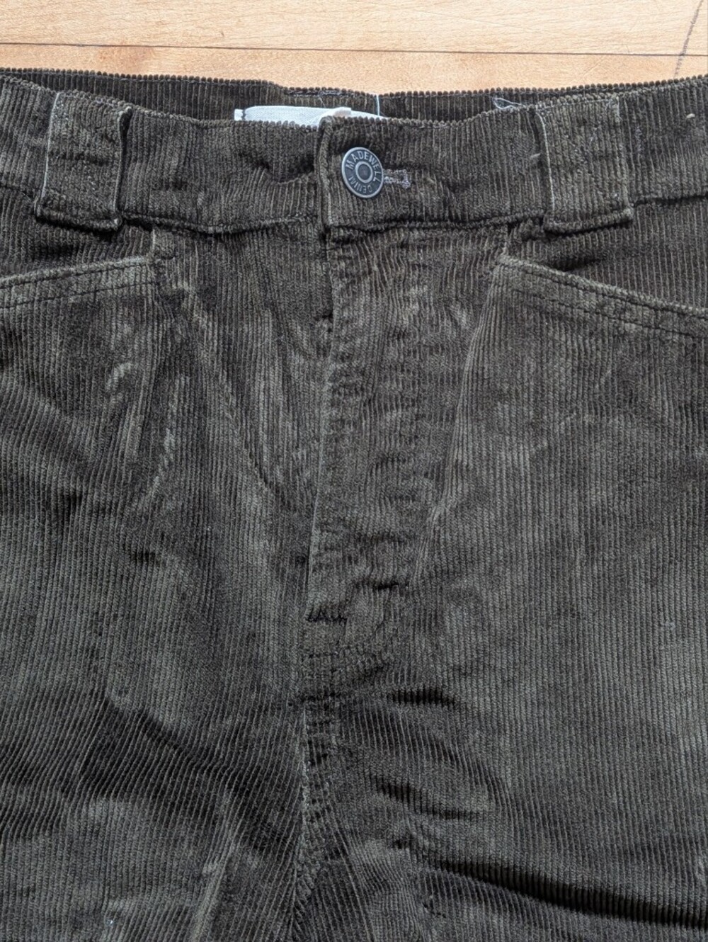 Madewell Women's Corduroy Emmett Wide Leg Pants 28/6